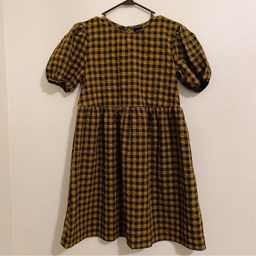 wild fable yellow & black babydoll dress, size XS 🐈‍⬛